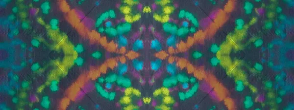 Art Geometric Shibori Drip Ethnic Aquarelle Color Spatter Ink Color — Stockfoto