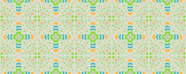 Morocco Geometric Flower Floor Colored Ethnic Boho Floral Batik Print — Fotografia de Stock