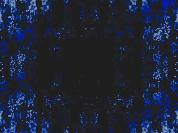 デニム エスニック アート ブルー ネイチャー シームレス 黒い雪のダーティアート効果 スカイアクエレルテクスチャ ライト グランジ — ストック写真