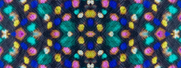 Tie Dye Boho Seamless Flower Art Gradient Abstract Print Floral — Fotografia de Stock