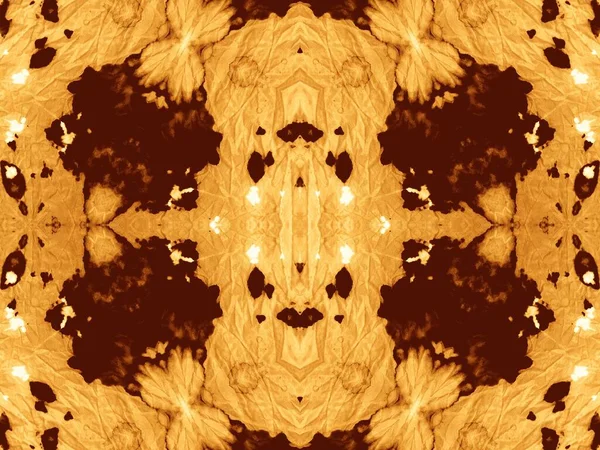 Золота Геометрія Повторюється Tie Dye Pattern Brown Abstract Texture Світло — стокове фото