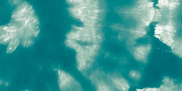 Blue Dirty Art Apă Splash Lichid Glow Modelul Mării Albe — Fotografie, imagine de stoc