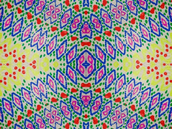 Etniskt Geometriskt Ljusstänk Linje Tie Dye Effect Bläck Färg Form — Stockfoto