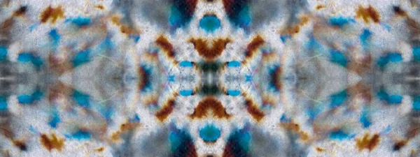 Bloemen Geometrische Doek Textuur Het Dasdoek Inktkleur Vorm Natte Kleurrijke — Stockfoto