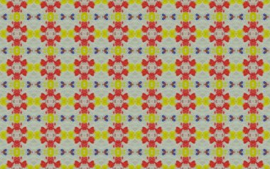 Abstract Geometric Batik Tile. Floral Flower Floor. Ornate Rustic Tile Texture. Vintage Geometric Pattern Boho. Colored Watercolor Mosaic Print. Tribal Ornament Batik. Colored Ethnic Print.