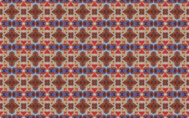 Abstract Geometric Flower Boho. Colored Floral Floor. Colored Bohemian Floral Boho. Morocco Rustic Geo Batik. Tribal Ornament Pattern. Ethnic Pattern Print. Spanish Geometric Batik Tile.