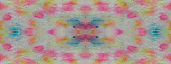 Geo Kleurrijke Abstracte Print Tie Dye Grunge Inkt Geometrische Acryl — Stockfoto