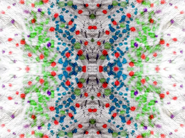 Art Multi Color Shibori Spot Modern Geometrik Akışkan Sarmal Boyalı — Stok fotoğraf