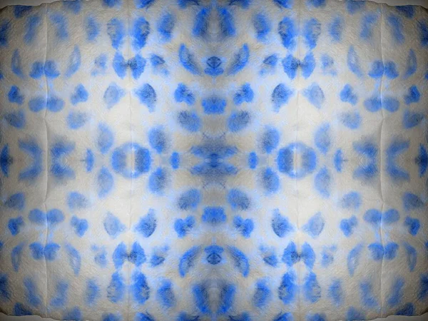 Čára Abstraktní Mark Mokrá Modrá Barva Shibori Spot Art Black — Stock fotografie