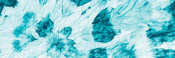 Niebieski Brudny Lód Niebieska Farba Abstrakcyjna Tiedye Zwykła Stara Moda — Zdjęcie stockowe