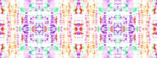 シームレスなマークを洗う ぬれた虹の抽象的な汚れ ドット幾何学しぼりブロット 線インクパターン レインボーラインの概要レイアウト ライン キャンバス ポルカ ボヘミア ドロー — ストック写真