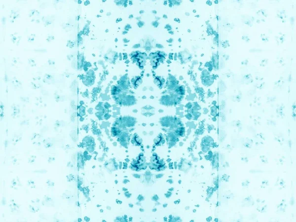 Teal艺术模式 蓝文摘 液体贴片绘制概念 薄荷叶重复一遍 Aqua无缝线马克墨迹斑斑 色彩艳丽的艺术滴滴 水墨梯度文摘形 — 图库照片