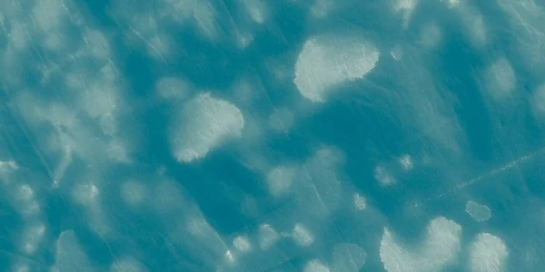 Acquerello Blu Bandiera Dell Acqua Spazzola Astratta Dell Oceano Superficie — Foto Stock