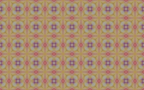 Abstract Geometric Batik Floor Colored Oriental Rustic Floor Vintage Ornament — Foto Stock