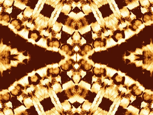 Золотой Геометрический Мотив Безшовный Галстук Ochre Aquarelle Paint Солнечная Текстура — стоковое фото