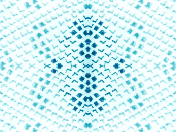 Aqua Tie Dye Effect Blauw Abstract Teken Dot Verloop Naadloze — Stockfoto