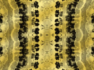 Kusursuz Soyut İşaret. Sanat Tabağı Şekli. Tiedye Bohem Katı Kavramı. Mürekkep Arkaplan Dokusunu Yıka. Rustik Yıkama Soyut Tekrarlama. Mürekkep Soyut Yazdırma. Koyu bronz tuval. Islak suluboya Tye Dye Gold.