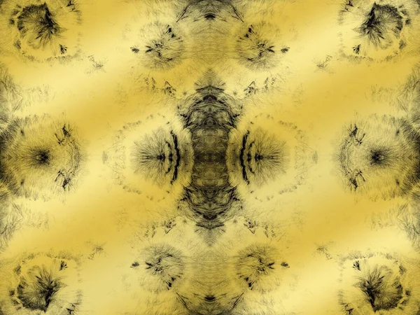 기민하고 브론즈 셰이프 텍스처를 황금빛 Wet Tie Dye Print 모노크롬 — 스톡 사진