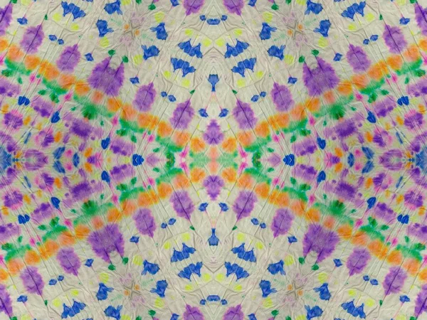 Ink Geometric Rainbow Blot Wash Abstract Spot Wash Tie Dye — Stock Photo, Image