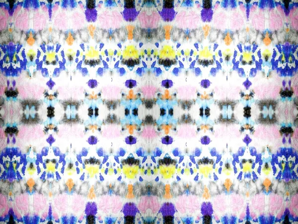Islak Gökkuşağı Kusursuz Şekil Kravat Boyası Vuruşu Mürekkep Renk Fırçası — Stok fotoğraf