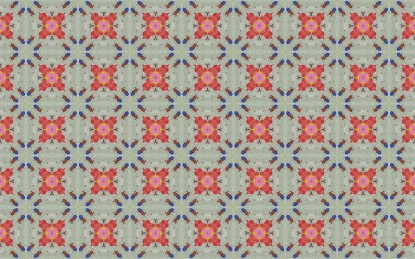 Aquarelle Geometric Pattern Floor Ethnic Flower Boho Colored Pakistan Floral — Stok fotoğraf