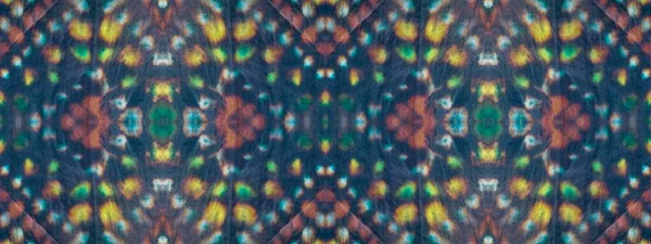 Nahtloser Fleck Waschen Art Geometric Tie Dye Blot Neon Ethnic — Stockfoto