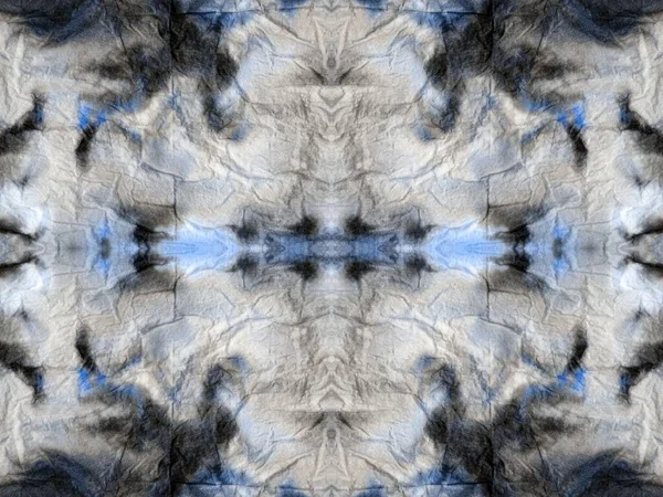 Blauwe Naadloze Mark Inktkleur Borstel Kunstcreatief Abstracte Morsen Natte Geometrische — Stockfoto