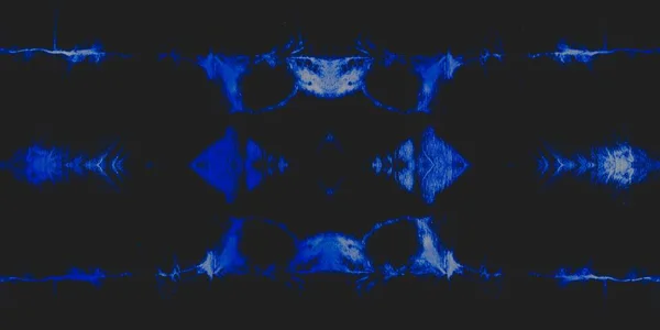 ナイト ファブリック インク 古い謎をシームレスに デニム雪の芸術的なCanva アイス水彩プリント 宇宙の宇宙スタイル ロシアのインクシルク スターブラシ付きテクスチャ 黒洗浄の背景 — ストック写真