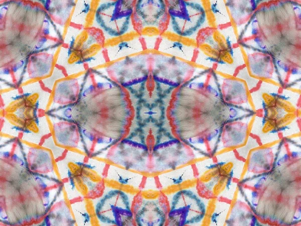 Tie Dye Boho Seamless Blotch Stripe Aquarelle Pastel Pattern Art — Stockfoto