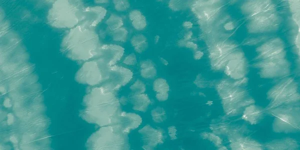 Modrá Kravata Modrá Lesklá Akvarel Vzor Bílého Moře Zelený Mořský — Stock fotografie