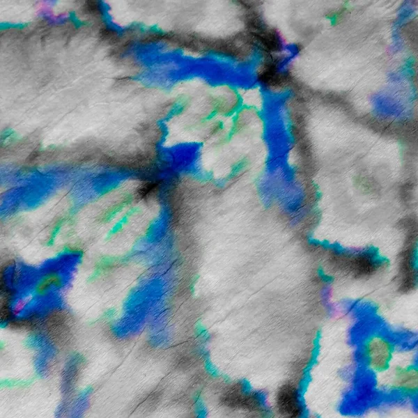 Восточная Акварель Tie Dye Gray Синим Светом Окрашена Акварельная Фактура — стоковое фото