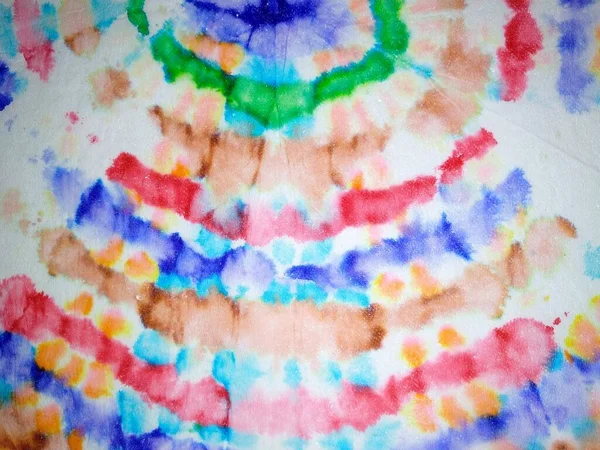 Вереница Галстуков Tie Dye Blur Круг Многоцветного Мира Круг Окрашенный — стоковое фото