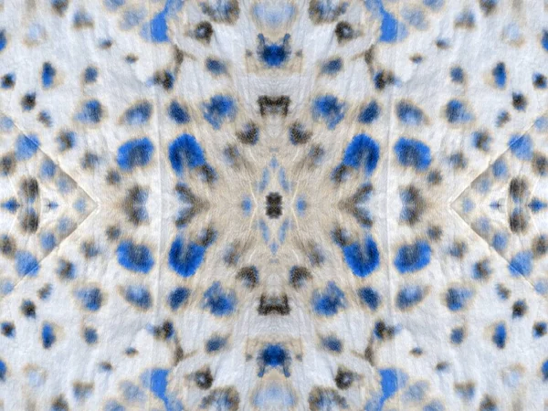 Blauwe Naadloze Vlek Kunst Geometrische Tie Die Blot Inkt Abstract — Stockfoto