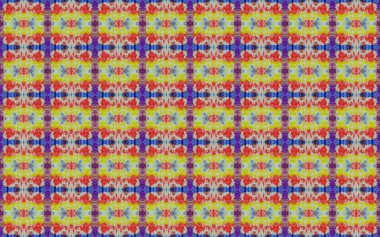 Arabesque Geometric Flower Boho. Vintage Rustic Boho Design. Colored Floral Print. Indian Geometric Batik Floor. Ethnic Pattern Tile. Colored Bohemian Mosaic Boho. Arabic Geometric Pattern.
