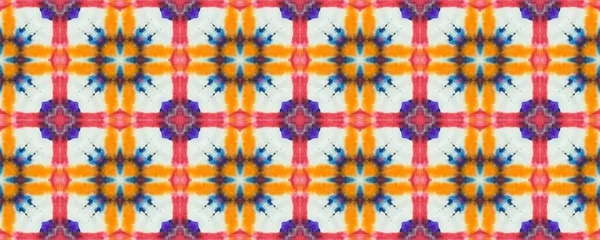 Abstract Geometric Flower Boho Ethnic Pattern Floor Vintage Geometric Batik — Fotografia de Stock