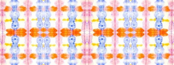 Geometrisches Polkamuster Linientintentextur Krawatte Dye Boho Abstract Grunge Regenbogenschlag Waschen — Stockfoto