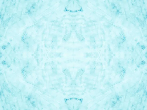 艺术几何彩虹点 蓝色艺术纹理 Aqua无缝线马克墨水淡淡的刷 Geo Creative Abstract Paint 系上染料软质无缝花 Teal Tie — 图库照片