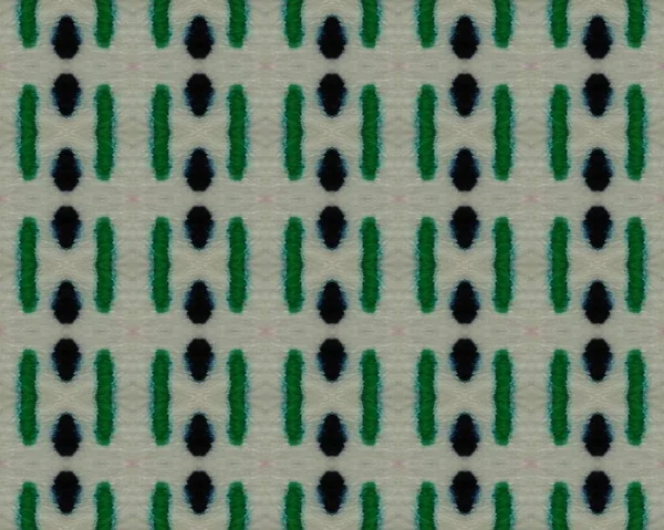 Rozdzielacz Fal Paski Tapeta Etniczna Liści Zielony Rhombus Geometryczny Atrament — Zdjęcie stockowe