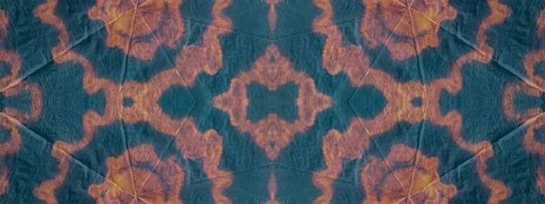 Wash Tie Dye Effect Ethnic Bohemian Floral Concept Geo Multi — Stock Fotó