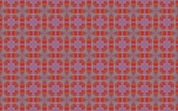 Oriental Geometric Flower Print Colored Moroccan Rustic Stars Floral Pattern — Φωτογραφία Αρχείου