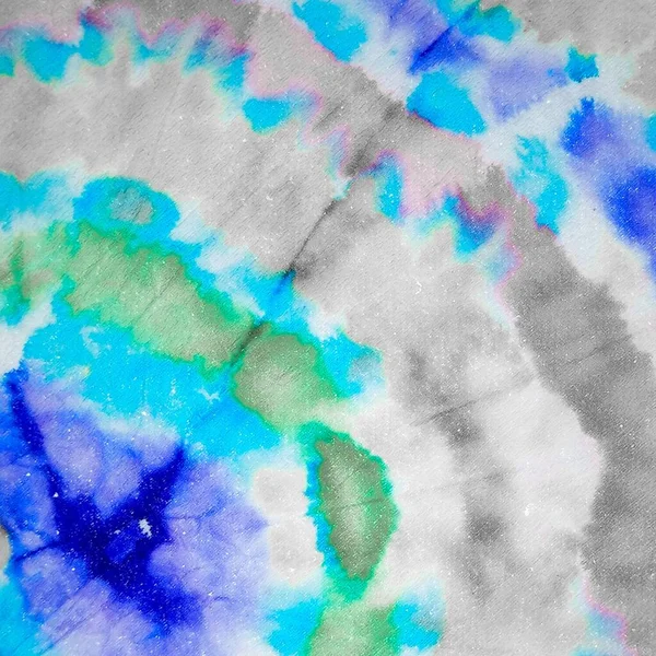 Döntetlen Szürke Keleti Akvarell Nyakkendőfény Lenyomat Kék Fény Festett Akvarell — Stock Fotó