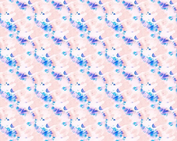 粉红领带的染料 现代无缝隙涂鸦 无缝隙的染料 蓝色的老墨水蓝色脏水 粘糊糊的肮脏艺术 湿法提耶染料艺术 紫色粉红的中风 肮脏的染纸 粉红织物帆布 蓝色背景 — 图库照片