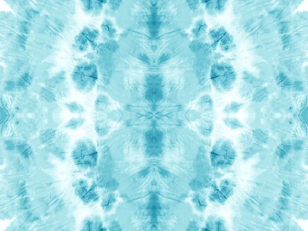 Nedves Geometrikus Nyakkendőhalál Mark Aqua Zökkenőmentes Jelölés Etnikai Akvarell Színminta — Stock Fotó