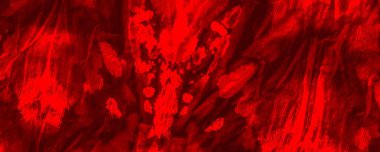 Red Dark Tie Dye Banner. Red Dark Tye Die Effect. Red Background Illustration Plain Watercolor Artwork. Tiedye Explosion Design. Empty Flourish Dirt. Colour Contemporary Greeting. Ink Abstract Motif.