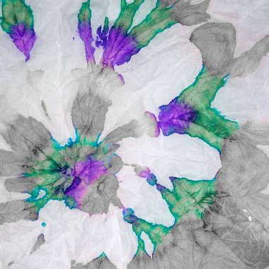 Boyalı Gri Gradyan Suluboya. Mavi Çizgili Suluboya Doku. Shibori Dip Deseni. Mavi Işık Kalıbı. Kravatlı kravat bandı. Çok Renkli Hafif Mor Tasarım. Bağla Grunge Dokusunu