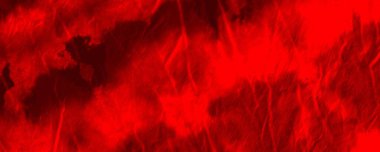 Red Dark Tie Dye Banner. Red Dyed Dynamic Splash. Nature Psychedelic Sunlight. Ink Gradient Flame. Red Bloodstain Illustration Colour Wallpaper Grunge. Empty Decorative Textile. Fiery Abstract Silk.