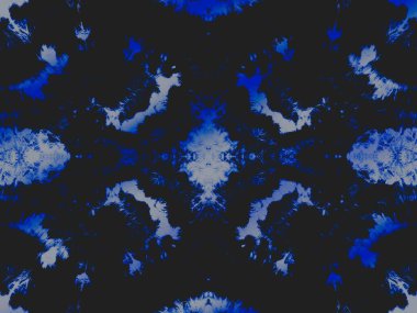 Siyah kravat boyası baskısı. Donanma Gizemsiz. Beyaz Uzay Suluboya. Buz soyut dokusu. Leke Kaba Sanat Tarzı. Parlak stil dokusu. Koyu renkli mürekkep. Gece Buz Tasarımı. 