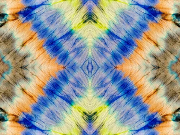 Tie Dye Soft Abstract Flower Geo Multi Color Acrylic Blot — Stockfoto