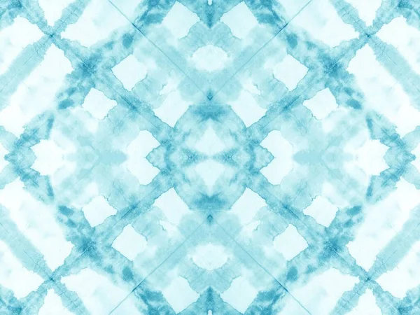 Tiedye Geometrische Kleur Concept Tie Dye Blue Abstract Ontwerp Muntstippen — Stockfoto