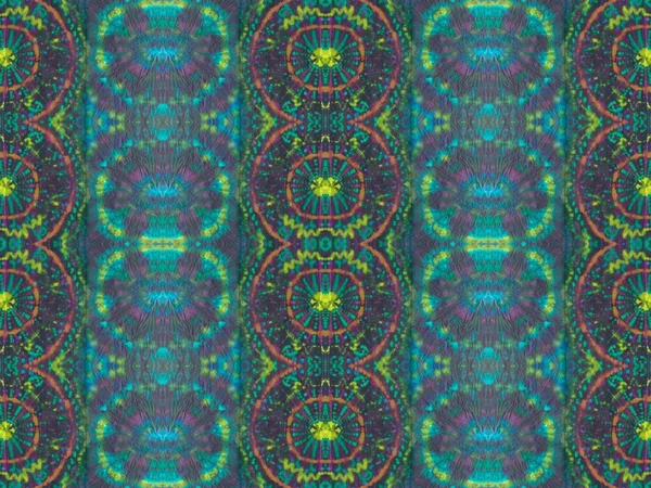 Neon Tie Dye Canvas Geo Abstract Naadloze Borstel Heldere Geometrische — Stockfoto